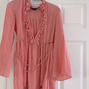 Meghan silk short dress - 0